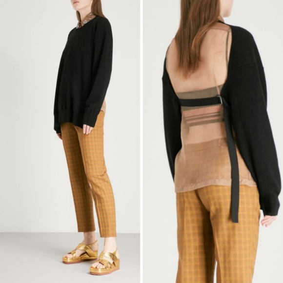 Dries Van Noten Sweaters - NWT Dries Van Noten Cashmere Open Back Sweater